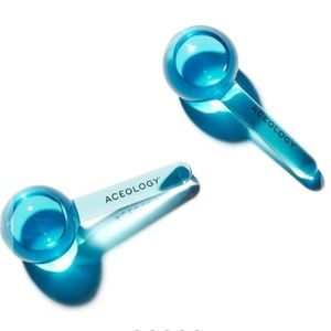 Brand new, never used Acelology ice globe facial massagers, set of 3, blue